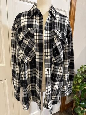 HYFVE Black & White Plaid Shirt